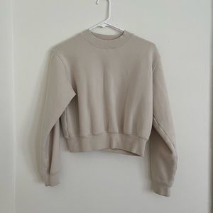 Aritzia Cropped Crewneck Sweatshirt